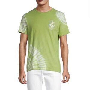 Elevenparis Leaf Green Tie Dye Life Is A Joke Short Sleeve T-Shirt